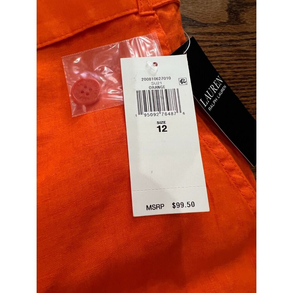 Lauren Ralph Lauren Women's Orange Pants Size 12 NWT $100 - Picture 14 of 16